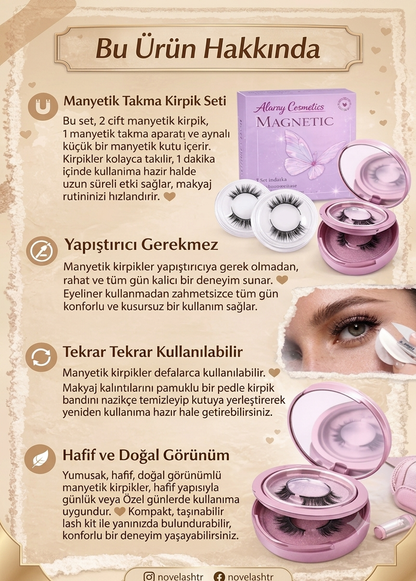 Novelash™ Sihirli Mıknatıslı Kirpikler