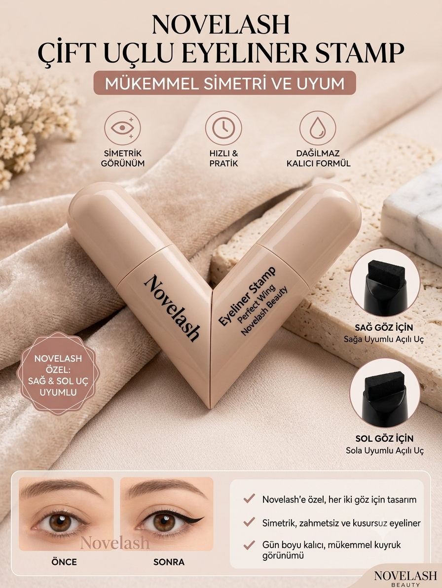 Suya Dayanıklı Çift Taraflı Eyeliner Kalemi
