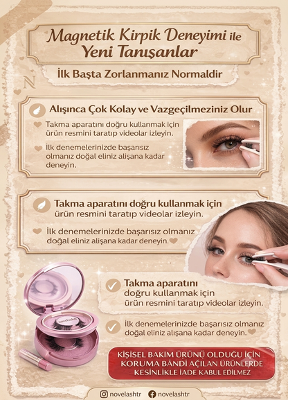 Novelash™ Sihirli Mıknatıslı Kirpikler