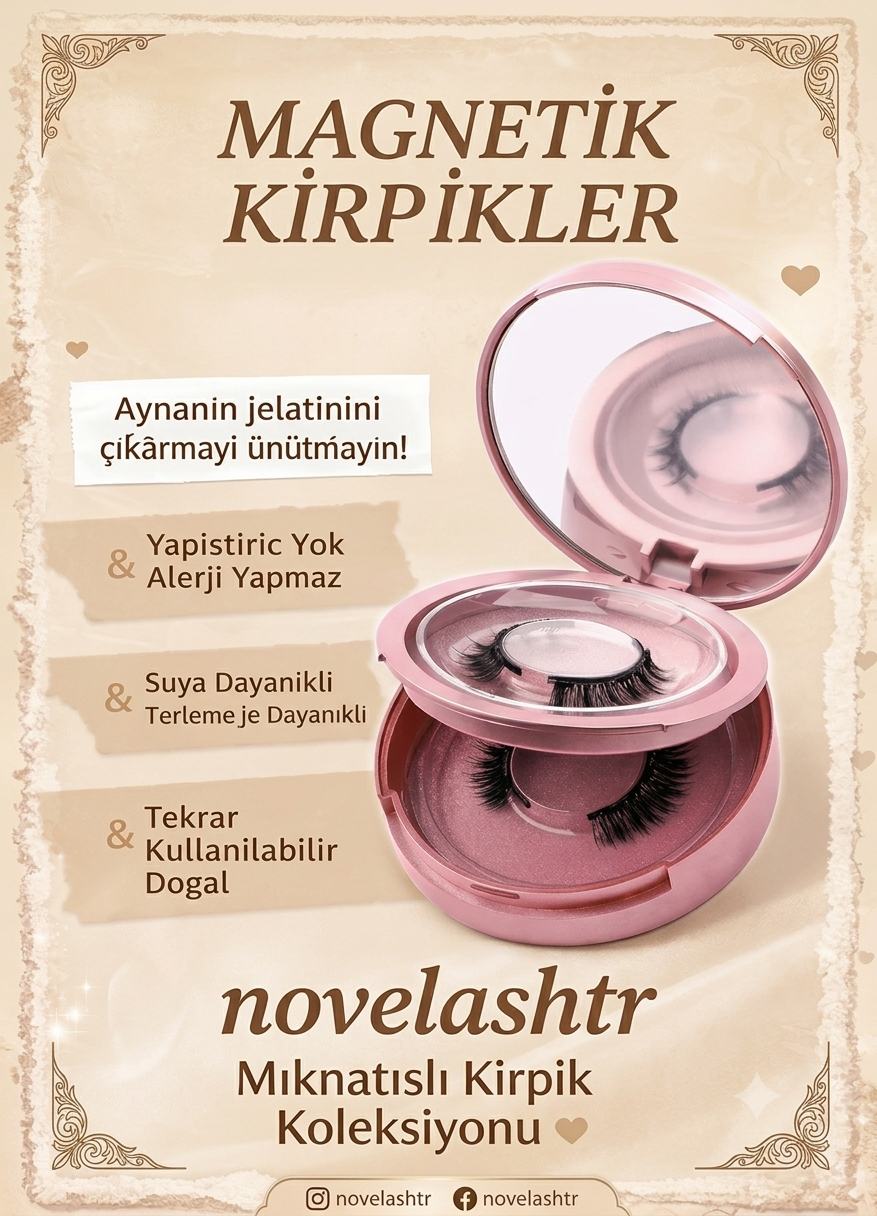 Novelash™ Sihirli Mıknatıslı Kirpikler