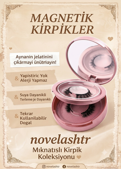 Novelash™ Sihirli Mıknatıslı Kirpikler