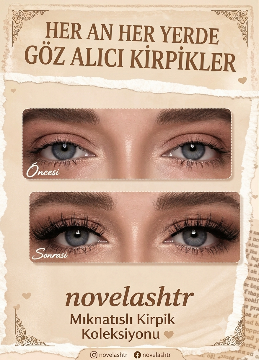 Novelash™ Sihirli Mıknatıslı Kirpikler