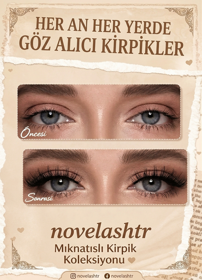Novelash™ Sihirli Mıknatıslı Kirpikler