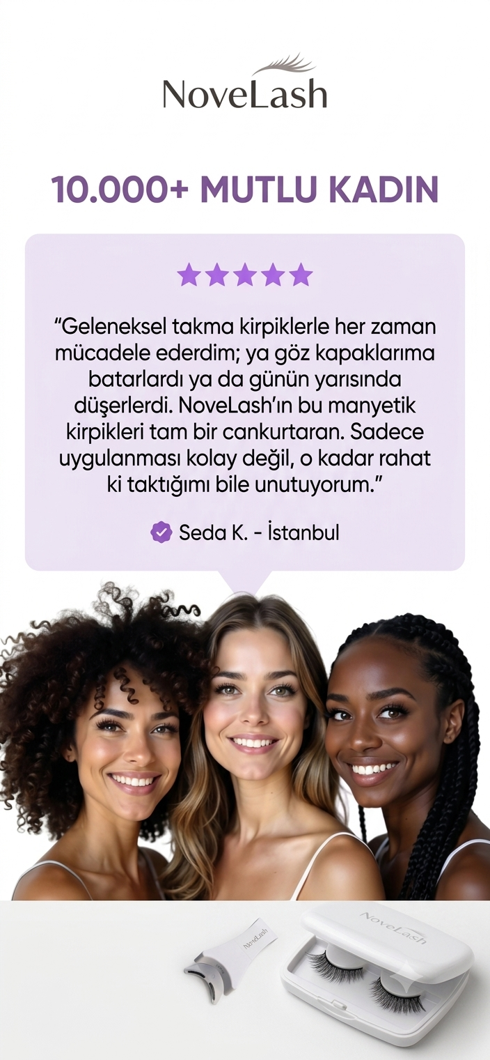 Novelash™ Sihirli Mıknatıslı Kirpikler